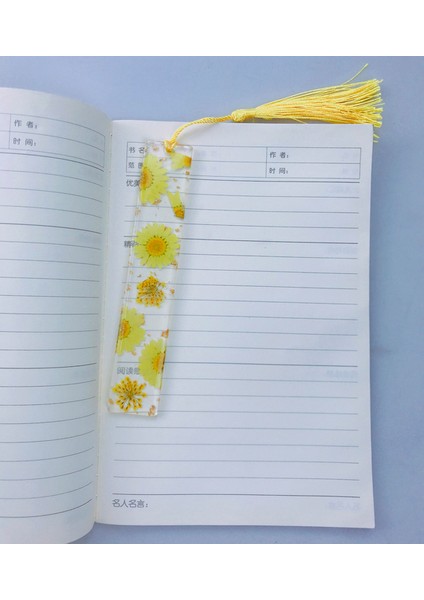 F Yaratıcı Preslenmiş Çiçek Yer Ayracı Epoksi Reçine Yer Imleri Püskül Öğrencileri Öğretmenler Hediye Kitapları Süslemeleri ile Okuma Sayfa Işaretleyicileri (Yurt Dışından)