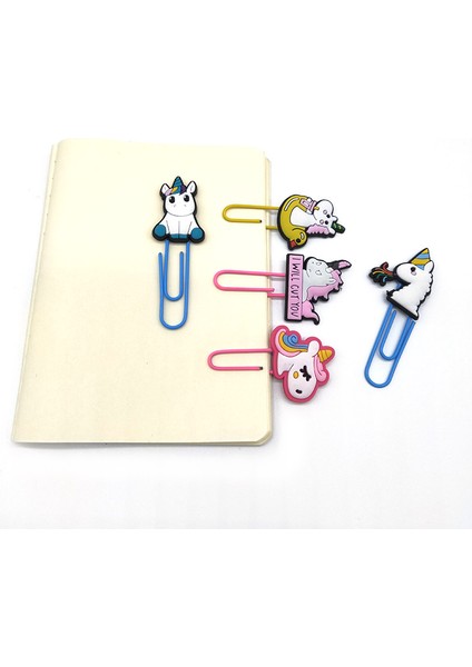 4095-04 1 Adet Sevimli Hayvanlar Pvc Imleri Güzellik Sayfa Tutucu Kağıt Klip Okulofis Malzemeleri Öğrenci Kırtasiye Aksesuarları Hediye (Yurt Dışından) indirimleri