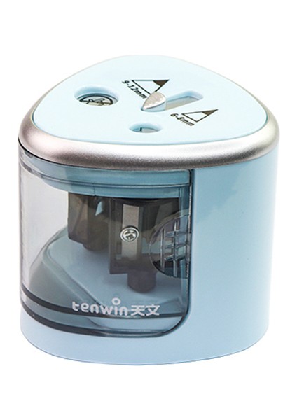 Mavi Manuel Kalemtıraş Çalışma Hediye Otomatik Otomatik Çizim Iki Delikli Elektrikli Kalemtıraş Kırtasiye Ofis Okul Kaynağı (Yurt Dışından)