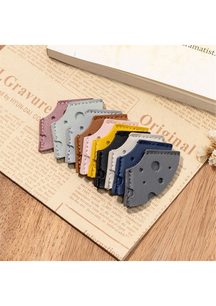 Koyu GRI-28MM58MM Etiket Tutucu Deri Cnc Işleme Yer Işareti Mini Pratik Hassas Konumlandırma Zarif Şekil Pirinç Sayfa Tutucu Oymak (Yurt Dışından) indirimleri