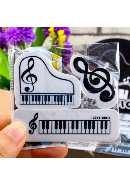 1 Takım Rastgele Stlye 3 Adet/takım Müzikal Piyano Notları Kauçuk Kalem Silgisi Okul Öğrenci Kore Kırtasiye Düzeltme Malzemeleri Çocuklar Için Hediyeler (Yurt Dışından) indirimleri