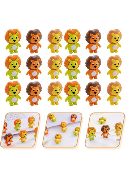 Çeşitli Renk 4X3X1.3 cm Silgi Çocuklar Tpr Silgiler Sevimli Aslan Okul Malzemeleri Karikatür Hayvanlar Kawaii Öğrencileri Hediyeler Kırtasiye Noel Oyuncaklar (Yurt Dışından)