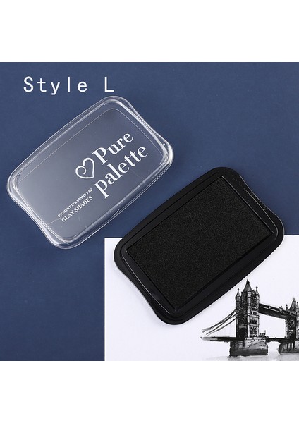 L Mr Kağıt 12 Renk Vintage Stil El Yapımı Dıy Zanaat Yağ Bazlı Mürekkep Pedi Kumaş Ahşap Kağıt Scrapbooking Mürekkep Pedi Parmak Boyama (Yurt Dışından)