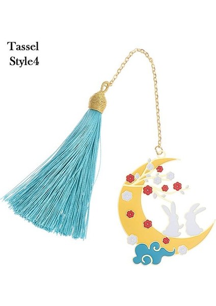 Style8 Çiçekler Tavşan Phoenix Metal Püskül Pirinç Imi Çin Geleneksel Sanat Tarzı Kolye Sayfalandırma Işareti Sevgililer Günü Hediyesi (Yurt Dışından)