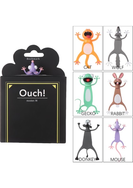 Köpekbalığı 3D Stereo Karikatür Hayvan Tarzı Imleri Yaratıcı Komik Pvc Kitap Işaretleyiciler Okuma Imi Hediye Kırtasiye Okul Malzemeleri (Yurt Dışından) fiyatları