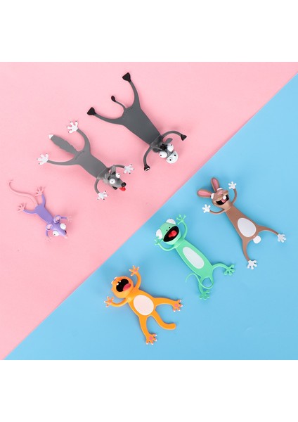 Köpekbalığı 3D Stereo Karikatür Hayvan Tarzı Imleri Yaratıcı Komik Pvc Kitap Işaretleyiciler Okuma Imi Hediye Kırtasiye Okul Malzemeleri (Yurt Dışından) modelleri