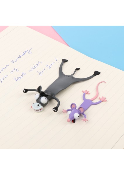 Köpekbalığı 3D Stereo Karikatür Hayvan Tarzı Imleri Yaratıcı Komik Pvc Kitap Işaretleyiciler Okuma Imi Hediye Kırtasiye Okul Malzemeleri (Yurt Dışından) indirimleri