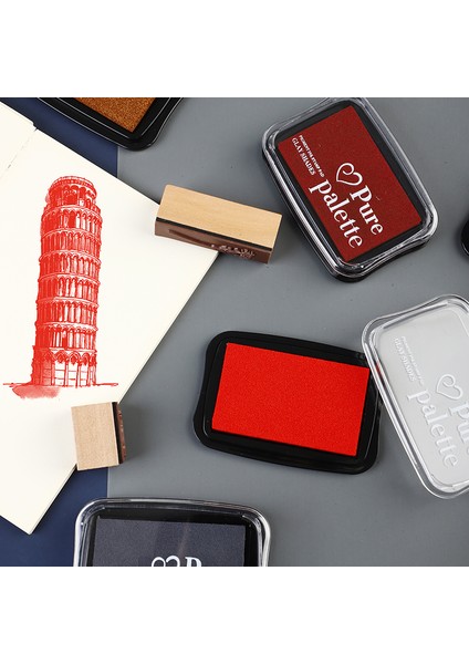 Bir Günlük 12 Renk Vintage Stil El Yapımı Dıy Zanaat Yağ Bazlı Mürekkep Pedi Kumaş Ahşap Kağıt Scrapbooking Sıkıntı Mürekkep (Yurt Dışından)