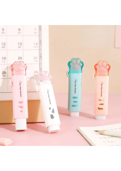 Pembe Kawaii Itme-Çekme Tasarım Kedi Paw Taşınabilir Kauçuk Silgi Sevimli Silgi Çocuklar Için Okul Ofis Malzemeleri Hediye Kırtasiye Ödülleri (Yurt Dışından) modelleri