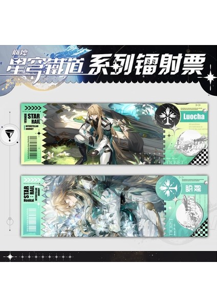 Luocha Blade Kafka Kanca Bailu Imleri Anime Honkai Star Rail Lazer Bilet Imi Yaratıcı Kitap Sayfası Işaretleyici Kırtasiye Malzemeleri Hediye (Yurt Dışından)
