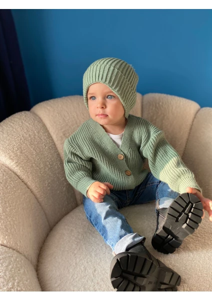 Eyc Baby Çocuk Unisex Düğmeli Triko Hırka