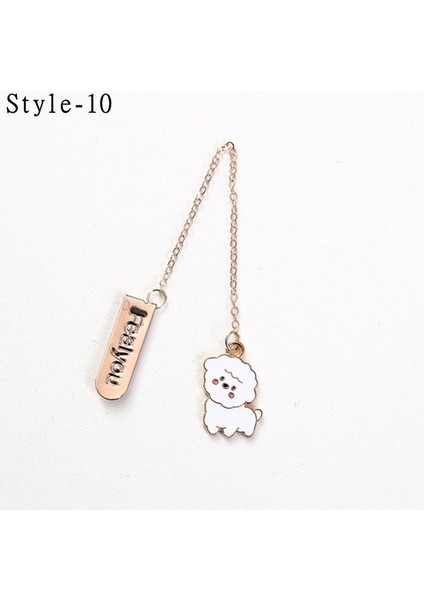 A-Stil 10 Yaratıcılık Imi Metal Püskül Karikatür Çoklu Stiller Hayvan Meyve Astronot Kitap Tutucu Okul Malzemeleri Kırtasiye (Yurt Dışından)