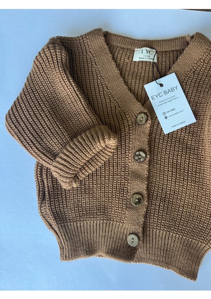 Çocuk Unisex Düğmeli Triko Hırka