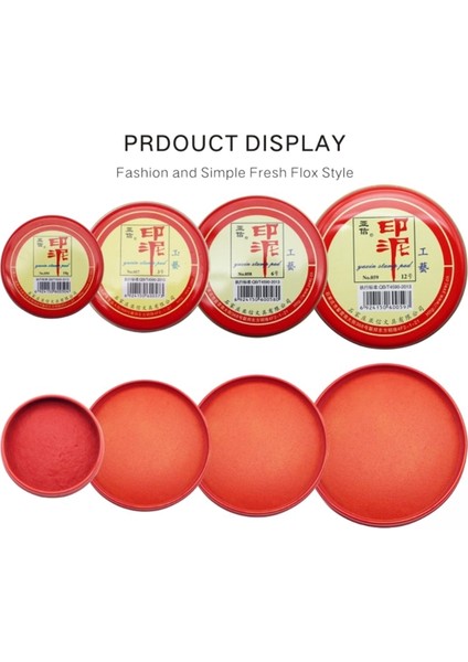 40MM Kırmızı Damga Mürekkep Pedi Yuvarlak Çin Yinni Ped Kırmızı Mürekkep Macun Çabuk Kuruyan Kırmızı Damga Pedi Kaligrafi Boyama Malzemeleri (Yurt Dışından) indirimleri