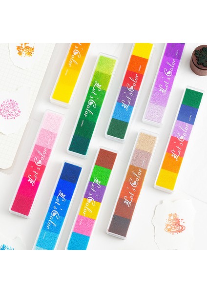 E Journamm Parmak Boyama Seti Çizim Şablonlar Renkli Inkpad Dıy Scrapbooking Yaratıcı Kırtasiye Boya Aracı Okul Malzemeleri (Yurt Dışından) fiyatları