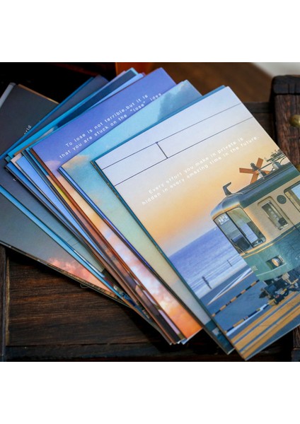 F 30 Adet/takım Sis Tren Kartpostal Manzara Ins Basit Doğum Günü Tebrik Kartı Sanatçılar Zarflar Yapıt Kartpostallar Mesaj Kartı Dıy (Yurt Dışından) indirimleri