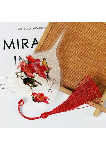 Stil 3 Çin Tarzı Yaprak Damar Yer Imleri Renkli Kalp Şeklinde Çiçek ve Kuş Yer Imleri Ofis ve Okul Öğrenci Hediyeleri Kırtasiye (Yurt Dışından) fiyatları