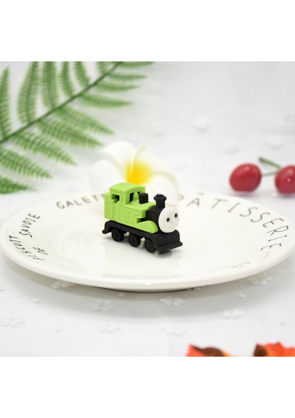 Yeşil 2 Adet Sevimli Karikatür Tren Modelleme Kauçuk Çocuk Öğrenme Kırtasiye Hediye Ödül Kawaii Okul Malzemeleri Kauçuk (Yurt Dışından)