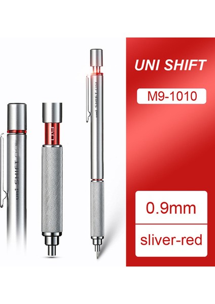 0,9 mm M9-1010 Unı M5-552/1010 Metal Mekanik Kurşun Kalemler 0,3 / 0,5 / 0,7 / 0,9 mm Öğrenci Etkinliği Kurşun Düşük Ağırlık Merkezi Kalem Okulu (Yurt Dışından)