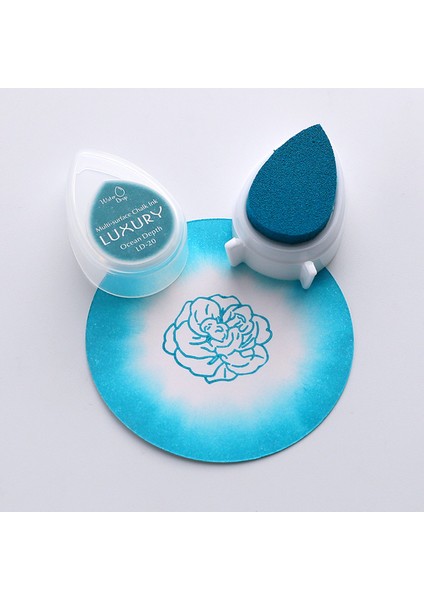 20 Su Damlası Mürekkep Pedi Dıy Scrapbooking Fotoğraf Albümü Dekorasyon Zanaat Scrapbooking Mürekkep Pedi Pullar (Yurt Dışından)