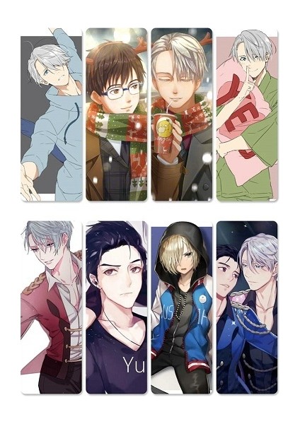 Stil 4 8 Adet Yurı!!!buz Üzerinde Anime Yer Imleri Su Geçirmez Şeffaf Pvc Plastik Yer Ayracı Kitap Ayraçları Hediye (Yurt Dışından)