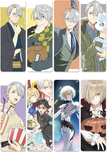 Stil 4 8 Adet Yurı!!!buz Üzerinde Anime Yer Imleri Su Geçirmez Şeffaf Pvc Plastik Yer Ayracı Kitap Ayraçları Hediye (Yurt Dışından) fırsatları