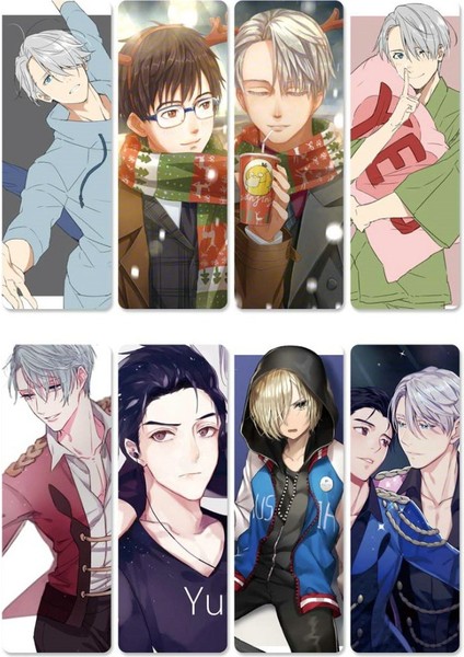 Stil 4 8 Adet Yurı!!!buz Üzerinde Anime Yer Imleri Su Geçirmez Şeffaf Pvc Plastik Yer Ayracı Kitap Ayraçları Hediye (Yurt Dışından) indirimleri