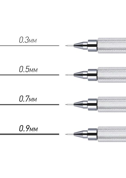 0,9 mm M9-1010 Unı M5-552/1010 Metal Mekanik Kurşun Kalemler 0,3 / 0,5 / 0,7 / 0,9 mm Öğrenci Etkinliği Kurşun Düşük Ağırlık Merkezi Kalem Okulu (Yurt Dışından) indirimleri