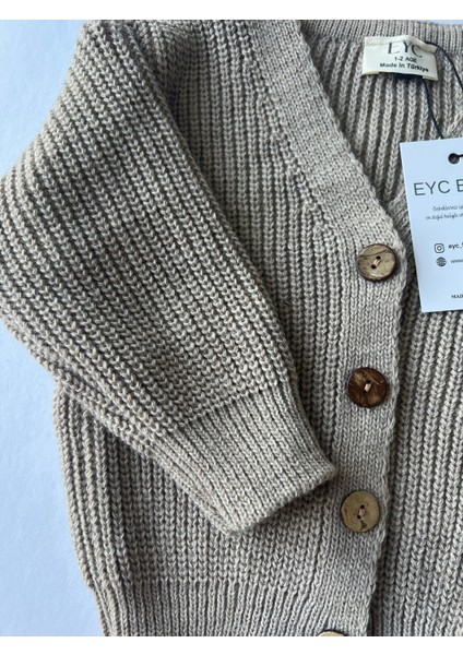 Çocuk Unisex Düğmeli Triko Hırka modelleri