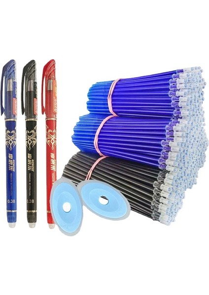 25 Adet Kırmızı Set A 25 Adet/takım Renkli Silinebilir Jel Kalem Yedekler Çubuklar 0.5mm Kawaii Tükenmez Kalemler Yıkanabilir Kolu Ofis Okul Yazma Kırtasiye (Yurt Dışından)