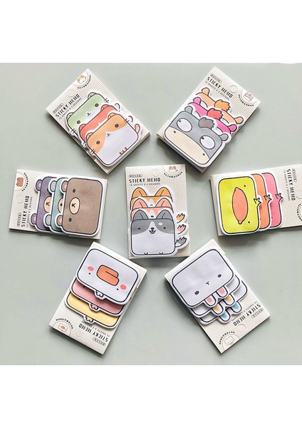 Eşek 1 Paket (15 Sayfa *3) Karikatür Tilki Kediler Hayvanlar 3 Katmanlar Endeksi Bloknot Yapışkan Notlar Yaratıcı Kırtasiye (Yurt Dışından)