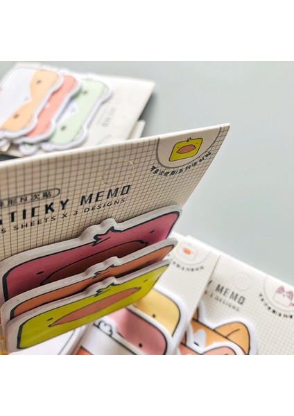 Eşek 1 Paket (15 Sayfa *3) Karikatür Tilki Kediler Hayvanlar 3 Katmanlar Endeksi Bloknot Yapışkan Notlar Yaratıcı Kırtasiye (Yurt Dışından)