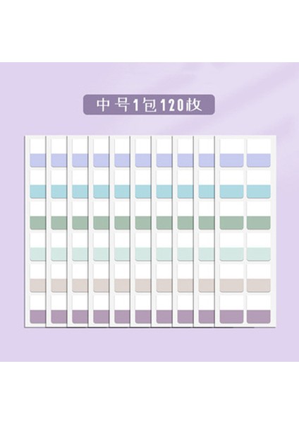 Retro 120 Pc 1 Adet Yaratıcı Renk Floresan Pet Yapışkan Not Öğrenci Yırtılabilir Endeksi Etiket Kağıdı Para Pedi Çocuk Hediyeler Ofis Okul Malzemeleri (Yurt Dışından)