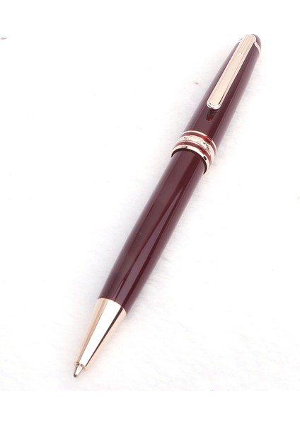 Rose-Tükenmez Kalem Monte Meisterstuck Koleksiyonu Siyah Reçine Tükenmez Blance MB Rollerball Kalemler Platin Kaplamalı Kakma Seri Numarası 163 Kutulu (Yurt Dışından)