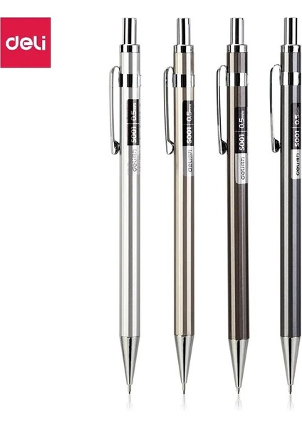 1 Adet Altın 0.7mm Yüksek Kaliteli Deli Mekanik Kurşun Kalem Tam Metal 0.5mm/0.7mm Profesyonel Boyama ve Yazma Için Okul Malzemeleri Kırtasiye Kalemler (Yurt Dışından)