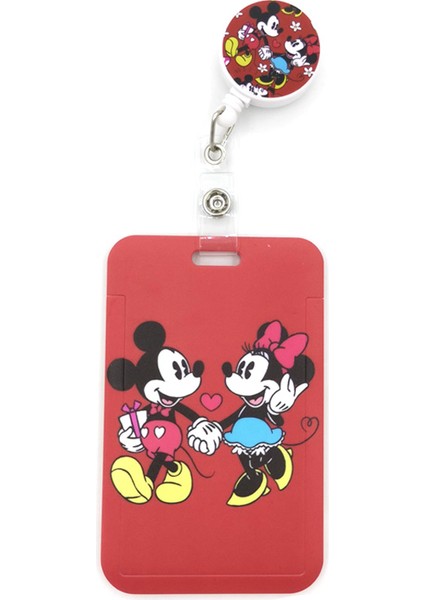 Stil 9 Güzel Mickey Minnie Mouse Kart Tutucu Kordon Kadın Erkek Çocuk Öğrenci Geri Çekilebilir Rozet Makara Kımlık Adı Otobüs Klipleri Kart Rozeti Tutucu (Yurt Dışından)