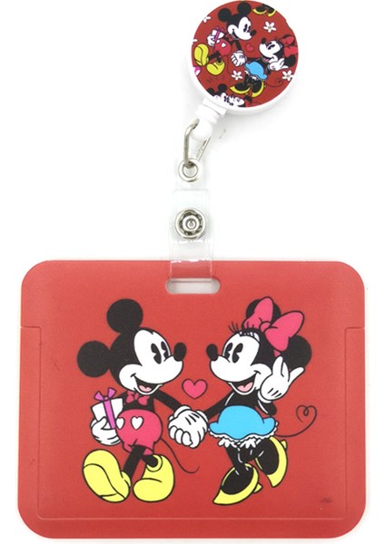 Stil 9 Güzel Mickey Minnie Mouse Kart Tutucu Kordon Kadın Erkek Çocuk Öğrenci Geri Çekilebilir Rozet Makara Kımlık Adı Otobüs Klipleri Kart Rozeti Tutucu (Yurt Dışından)