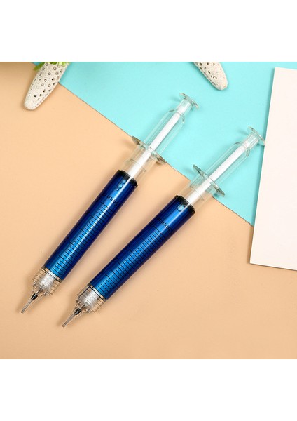 Mavi 80 Adet Iğne Tüp Şırınga Şekli Mekanik Kurşun Kalem Ofis Okul Kırtasiye (Yurt Dışından)