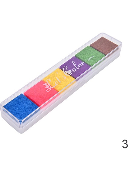 Pc Toksik Olmayan Mürekkep Pedi Inkpad Dıy Zanaat Kart Damga Parmak Izi Aksesuarları Çocuklar Çocuklar Için Kauçuk Pullar Kağıt Ahşap 1 Paket (Yurt Dışından)
