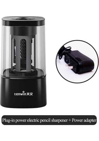 Siyah Elektrikli Otomatik Kalemtıraş Süper 8-25MM Kalemler Okul Kırtasiye Malzemeleri Çocuklar Elektrikli Kalemtıraş Malzemeleri (Yurt Dışından)