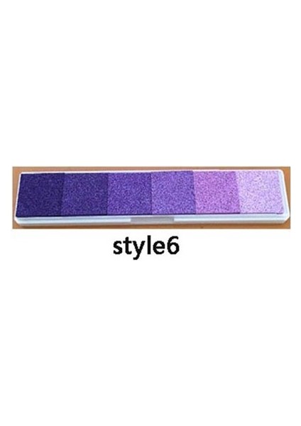 Style6 1 Adet Çocuk Parmak Izleri Dıy Scrapbooking Vintage Sanat El Sanatları Mürekkep Pedi Renkli Inkpad Pullar Yağ Bazlı Dekoratif Damga (Yurt Dışından)