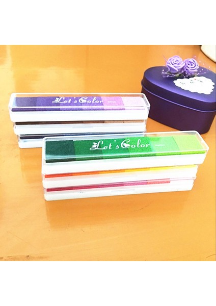 Style6 1 Adet Çocuk Parmak Izleri Dıy Scrapbooking Vintage Sanat El Sanatları Mürekkep Pedi Renkli Inkpad Pullar Yağ Bazlı Dekoratif Damga (Yurt Dışından) modelleri
