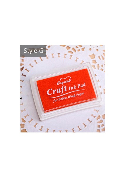 G 15 Renk Inkpad El Yapımı Dıy Zanaat Yağ Bazlı Mürekkep Pedi Kumaş Ahşap Kağıt Scrapbooking Mürekkep Pedi Parmak Boyama (Yurt Dışından)