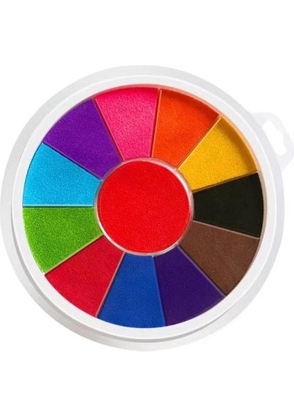 Renkli Mürekkep Pedi Dıy Parmak Boyama Doodle Zanaat Kart Yapımı Damga Pedi Çocuk Çizim Eğitim Çocuk Oyuncak Scrapbooking Inkpad Mühür (Yurt Dışından)