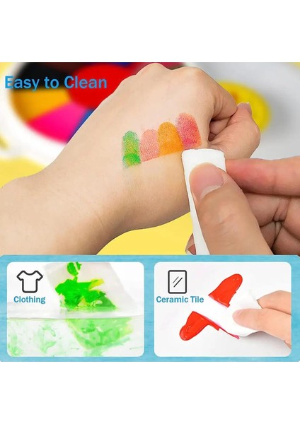 Renkli Mürekkep Pedi Dıy Parmak Boyama Doodle Zanaat Kart Yapımı Damga Pedi Çocuk Çizim Eğitim Çocuk Oyuncak Scrapbooking Inkpad Mühür (Yurt Dışından) fırsatları