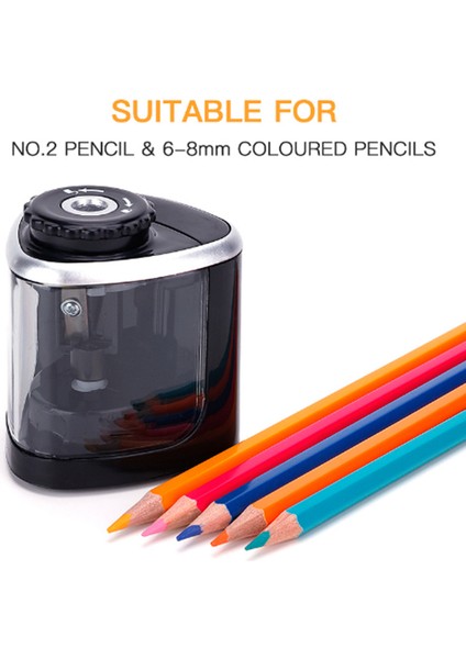 Siyah Taşınabilir Kalemtıraş Elektrikli Manuel 2 In 1 Otomatik Kalemtıraş Çocuklar Yetişkinler Otomatik Kalemtıraş Kalemtıraş Kırtasiye (Yurt Dışından) modelleri