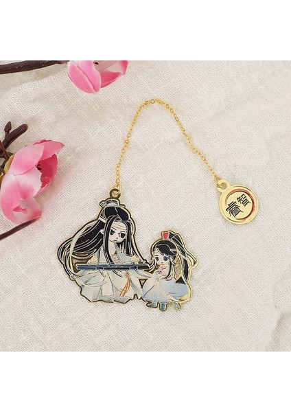 E 1 Adet Mo Dao Zu Shi Yer Imi Vintage Anime Kitap Işaretleyici Metal Içi Boş Yer Imi Sayfalama Işareti Yaratıcı Öğrenci Hediye Kırtasiye (Yurt Dışından)