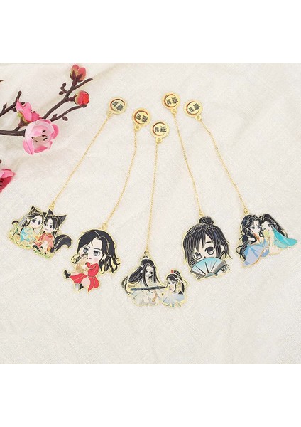E 1 Adet Mo Dao Zu Shi Yer Imi Vintage Anime Kitap Işaretleyici Metal Içi Boş Yer Imi Sayfalama Işareti Yaratıcı Öğrenci Hediye Kırtasiye (Yurt Dışından) modelleri