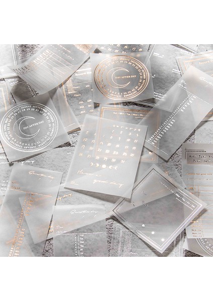 E Shanbu 30 Adet Sülfürik Asit Kağıt Bloknot Yaldız Sıcak Gümüş Kayıt Zaman Planı Deco Mermi Günlüğü Scrapbooking Malzemesi Kağıt (Yurt Dışından) fırsatları