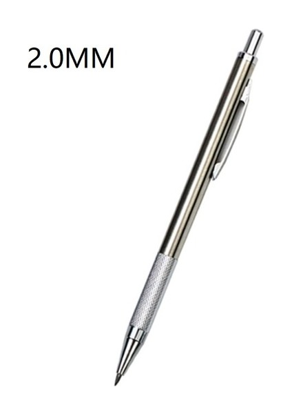 2.0 mm 0.3 0.5 0.7 0.9 1.3 2.0mm Mekanik Kurşun Kalem Seti Tam Metal Sanat Çizim Boyama Otomatik Kurşun Kalem Ofis Okul Kaynağı (Yurt Dışından)